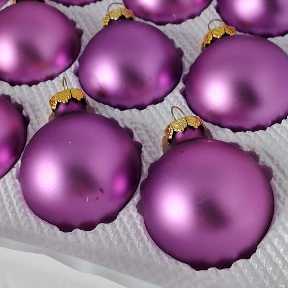 Visions By Holly Romantic Heirloom Across purple colorful Set of 15 Ornaments - Picture 9 of 15